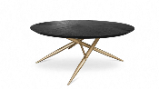 Bretz Table de Salon OHLINDA J118L “chêne brulé”